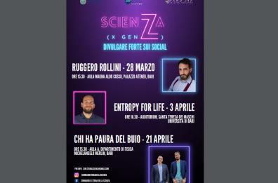 Scienza (xGenZ), a Bari un ciclo di incontri per raccontare la scienza sui social
