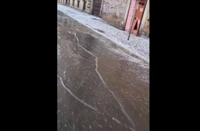 Roma, grandine e pioggia sui Castelli Romani
