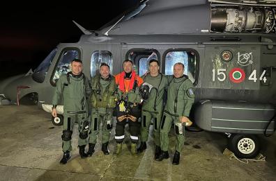 Marinaio ferito sul mercantile turco: soccorso in elicottero al largo del Gargano