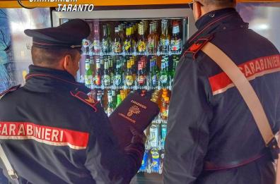 Alcol a minorenni, sequestrati due distributori automatici a Mottola