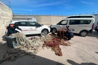 Molfetta, lotta alla pesca abusiva: tre verbali e sei sequestri