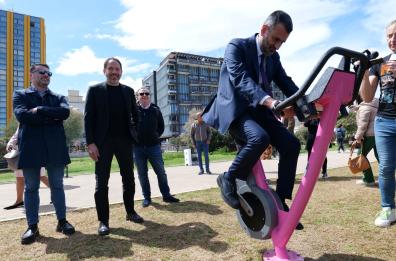 Bari, inaugurata l'area fitness a Pane e Pomodoro