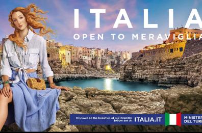 La Venere di Botticelli a Polignano per promuovere l’Italia nel mondo