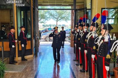 Carabinieri, il generale Rispoli visita il comando provinciale di Foggia