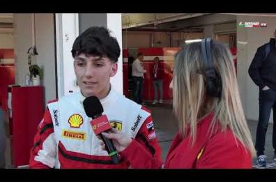 Il pilota salentino Eliseo Donno in Ferrari GT3s