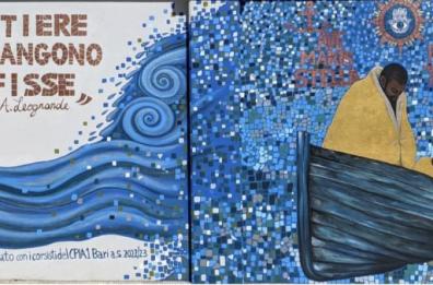 Bari,  inaugurato il murale dedicato allo scrittore Alessandro Leogrande