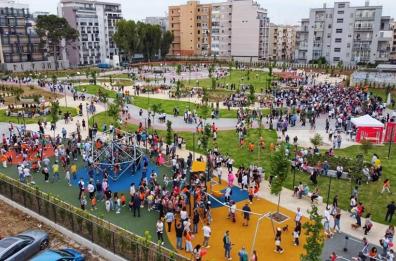 Bari, inaugurato il Parco Maugeri: grande festa nel quartiere Libertà FOTO/VIDEO
