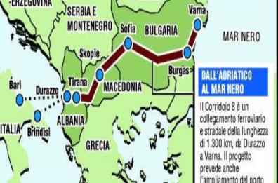 Brindisi: il Corridoio 8 paneuropeo in una terra strategica
