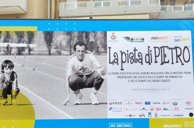 Barletta, la «Pista di Pietro» brilla tra valori sportivi e cultura 