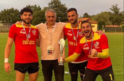 Calcio, il Cus Lecce è campione d’Italia per il terzo anno di fila 