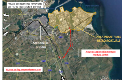 Trasporti, Rfi: «Concluso iter per nodo intermodale di Brindisi»