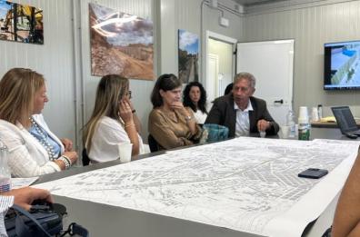 Andria, l’assessore regionale Maurodinoia visita i cantieri di Ferrotramviaria