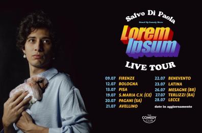 «Lorem Ipsum», in Puglia tre appuntamenti con la stand-up comedy di Salvo Di Paola