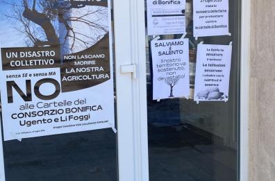 Sciopero della fame nel Salento contro i balzelli dei consorzi di bonifica