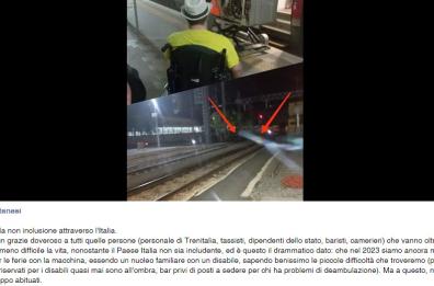 Disabile in treno arriva nel Salento. Il viaggio da incubo è servito. Rfi: «Stiamo lavorando per migliorare l'accessibilità»