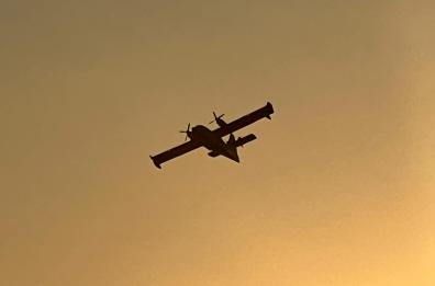 Incendio a Martina Franca: canadair in azione evita la distruzione di 90 ettari di vegetazione