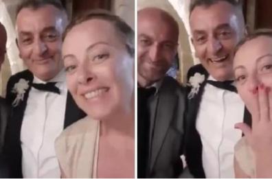 Giorgia Meloni in Valle d'Itria manda gli auguri a una coppia di sposi - IL VIDEO - 