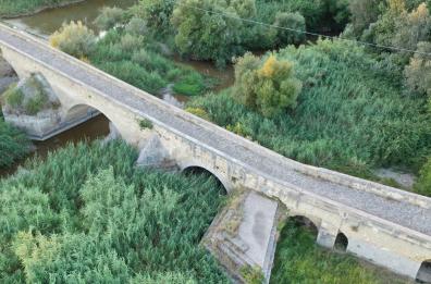 Canosa, il ponte romano assalito dalle erbacce è un pericolo in agguato