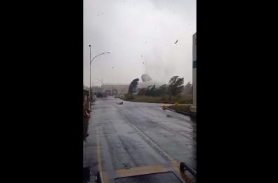 Tromba d'aria tra Rho e Pregnana Milanese