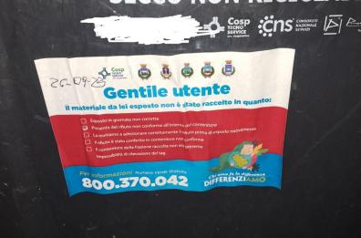 Matera, «ancora tanti condomini non effettuano correttamente la differenziata»
