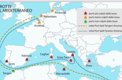 Cos&igrave; l&rsquo;eurotassa sulle grandi navi &laquo;affossa&raquo; i porti del Mezzogiorno