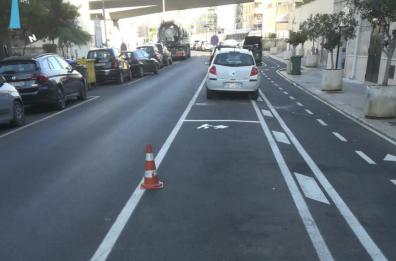 Bari, a Japigia via la pista ciclabile delle polemiche: «Sarà dimezzata»