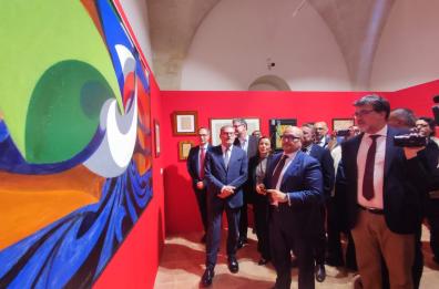 Matera, Ministro Sangiuliano inaugura mostra su Futurismo italiano: «Il cinema va riformato»