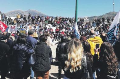 La protesta calabro-lucana contro l’impianto San Sago