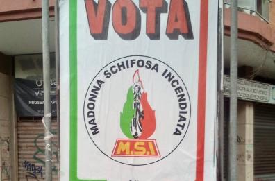 Manifesto blasfemo comparso a Bari, Picaro (FdI): «Non ci intimidite»
