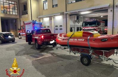 Da Brindisi in Toscana, pompieri in soccorso degli  alluvionati