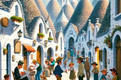 Puglia in versione Disney Pixar: le cartoline spopolano sui social