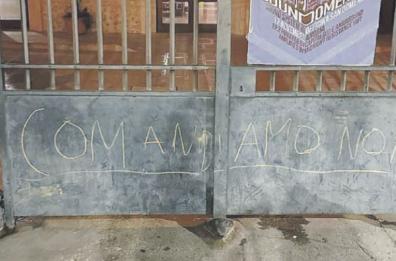 Andria, minacce sul cancello dell’«Officina San Domenico»