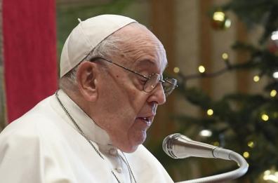 Papa Francesco incontra gli artisti nella Cappella Sistina

