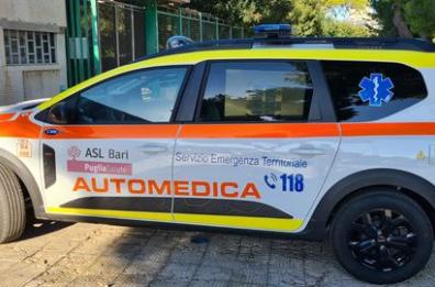 Bari, la Asl acquista dieci nuove automediche ibride