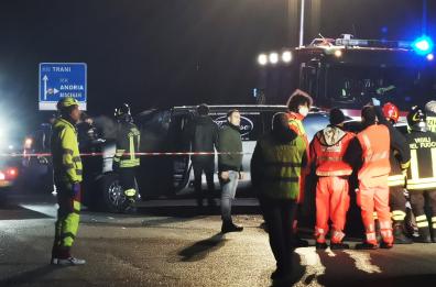 Incidente sulla Trani-Corato: 2 morti e 3 feriti gravi, tra loro anche 2 bimbi