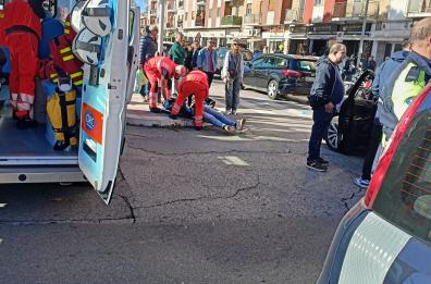 Bari, incidente in viale Papa Giovanni XXIII: una persona a terra, circolazione bloccata