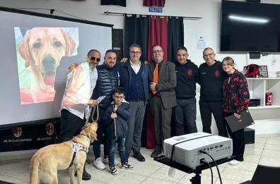 Carovigno: Vincenzo, runner non vedente, ora ha Ermes, il suo cane guida