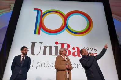L'Università di Bari festeggia 100 anni, svelato il nuovo logo FOTO/VIDEO