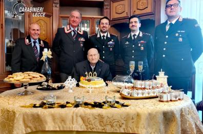  Nardò, cento candeline e tutta l'Arma dei Carabinieri per il Vice Brigadiere Giuseppe Filieri
