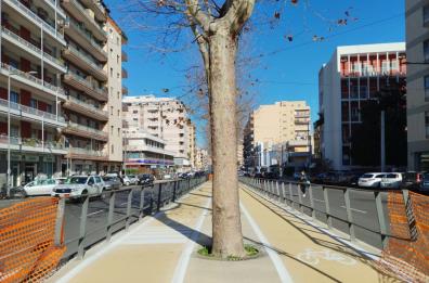 Viale Unità d’Italia, a Bari la pista ciclabile a breve riaperta alla circolazione 
