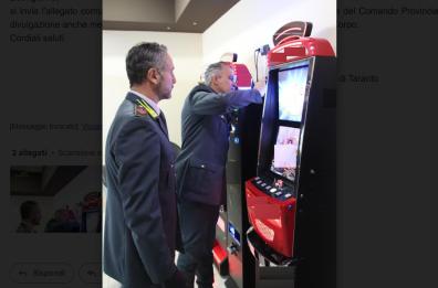 Taranto, controlli nelle sale scommesse: Gdf sequestra 22 tra pc e slot machine, 6 persone segnalate 