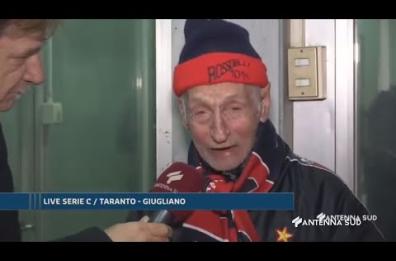 Il Taranto rischia di andare a giocare partite in casa a Teramo, l'appello del tifoso 84enne è virale