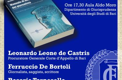 Giornalismo e IA, presentato a Bari il nuovo manuale di deontologia di Michele Partipilo