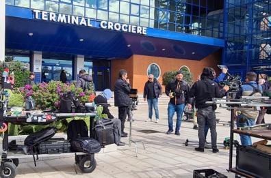 Ciak al Porto di Bari: Claudio Amendola sul set de Il Patriarca