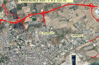 Taranto tangenziale sud: slitta la consegna, i lavori termineranno a maggio