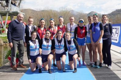 Piediluco, il Circolo Canottieri Barion conquista l'oro nel quattro di coppia under 19 