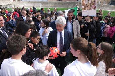 Barletta, il ministro dello Sport Abodi ricorda Mennea e parla del futuro degli impianti