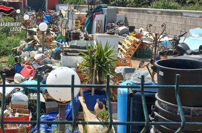 Soleto, discarica non autorizzata colma di rifiuti speciali scoperta e sequestrata