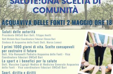 Ad Acquaviva il convegno «Salute, una scelta di comunità» 