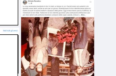 Il post choc di Michele Riondino su Facebook: foto di Ignazio La Russa a testa in giù. Solidarietà di Mattarella